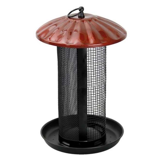 Karlie Karlie Flamingo Futterhaus Deluxe Saat + Nüsse - L – Vorderansicht