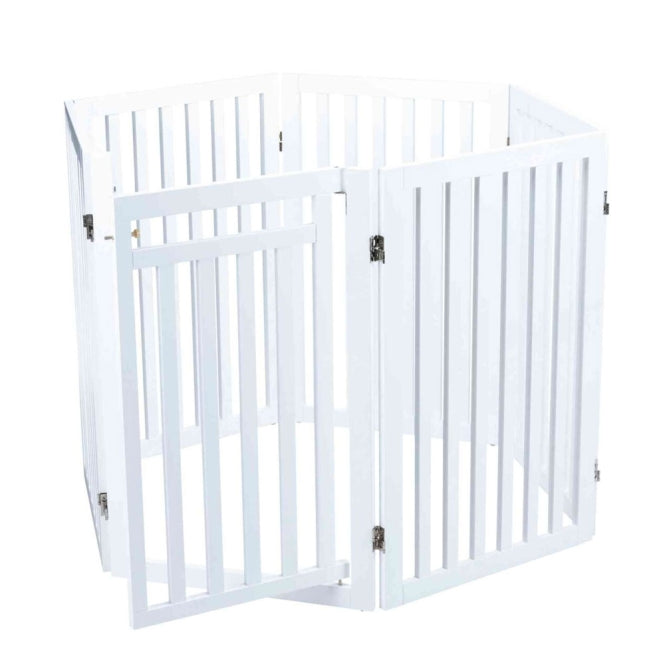 Trixie Trixie Hunde-Absperrgitter mit Tür, 4-teilig – Seitenansicht