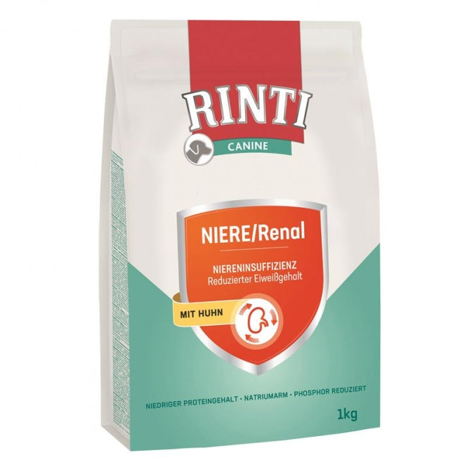 Rinti Rinti Canine Niere/Renal Huhn - 1 kg – Vorderansicht