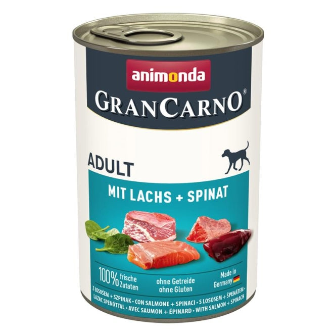 Animonda Animonda GranCarno Adult mit Lachs & Spinat - 800g – Vorderansicht