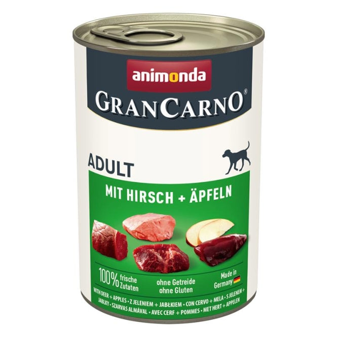 Animonda Animonda GranCarno Adult mit Hirsch & Äpfeln - 400g – Vorderansicht