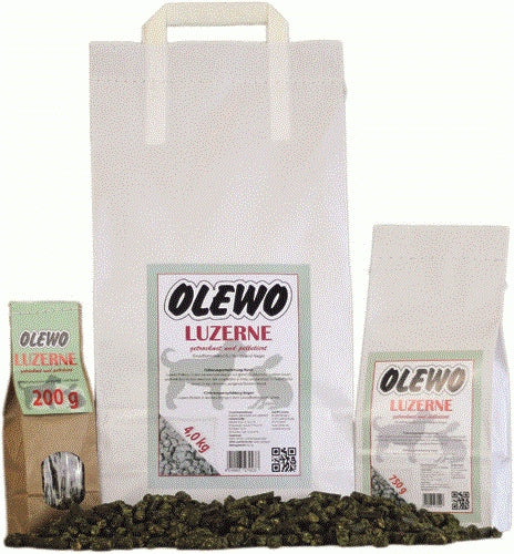 Olewo Olewo Luzerne-Pellets - 4 kg – Vorderansicht