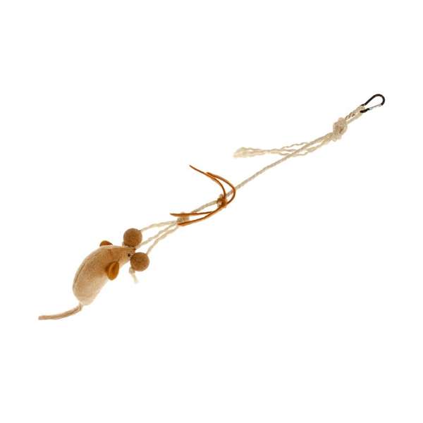 Karlie Karlie Sisal Fleety Maus - 64 cm – Vorderansicht