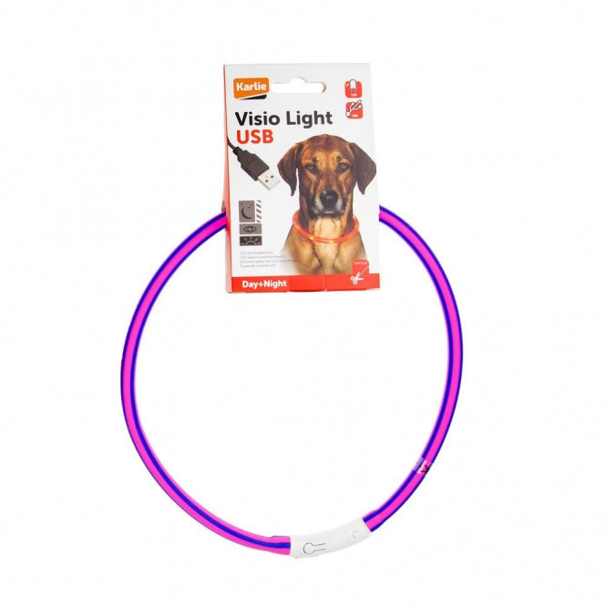 Karlie Karlie Visio Light LED-Leuchtschlauch mit USB - Gestreift - violett-pink – Detailansicht