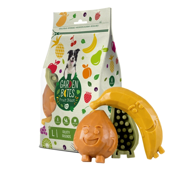 DUVO Garden Bites Fruity Friends - L - 12,5cm / 3 Stück – Detailansicht