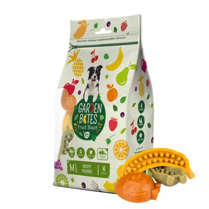 DUVO Garden Bites Fruity Friends - L - 12,5cm / 3 Stück – Vorderansicht