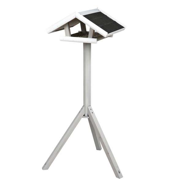 Trixie Trixie Futterhaus mit Ständer - rot-weiß – Detailansicht