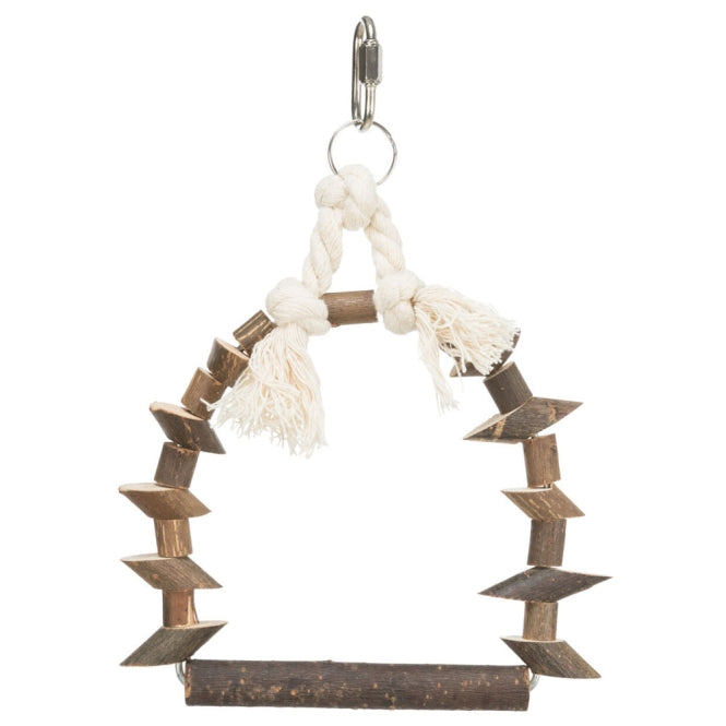 Trixie Trixie Naturholz-Schaukel - Klein – Vorderansicht