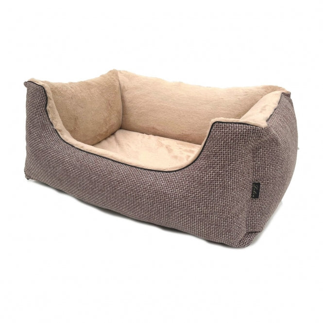 Lebon Lebon Hundebett Louis PLUS - Braun - 100 x 75 cm – Vorderansicht