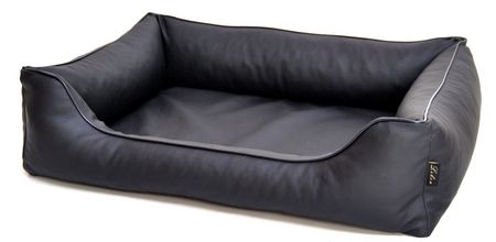 Lebon Lebon Hundebett Bruno - Schwarz - 120x90cm – Vorderansicht