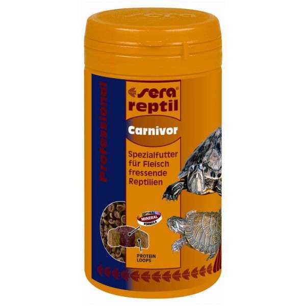 Sera Sera Reptil Professional Carnivor 250ml – Vorderansicht