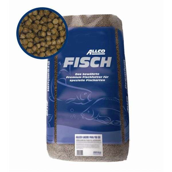 Allco Fisch Allco F 42 / 14 EX - 3mm Forellenfutter für Aufzucht und Mast 25kg – Vorderansicht